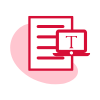 Icone Fonctionnalité Conversion de document avec OCR