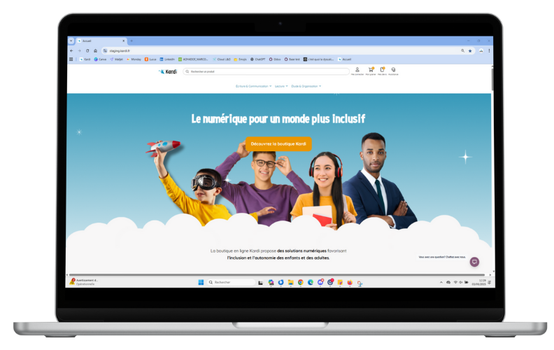 2. La page d'acceuil Aperçu nouveau site : La page d'accueil