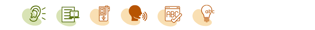 Bande icones fonctions d'accessibilité