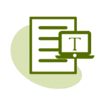 Icone Conversion de document avec OCR