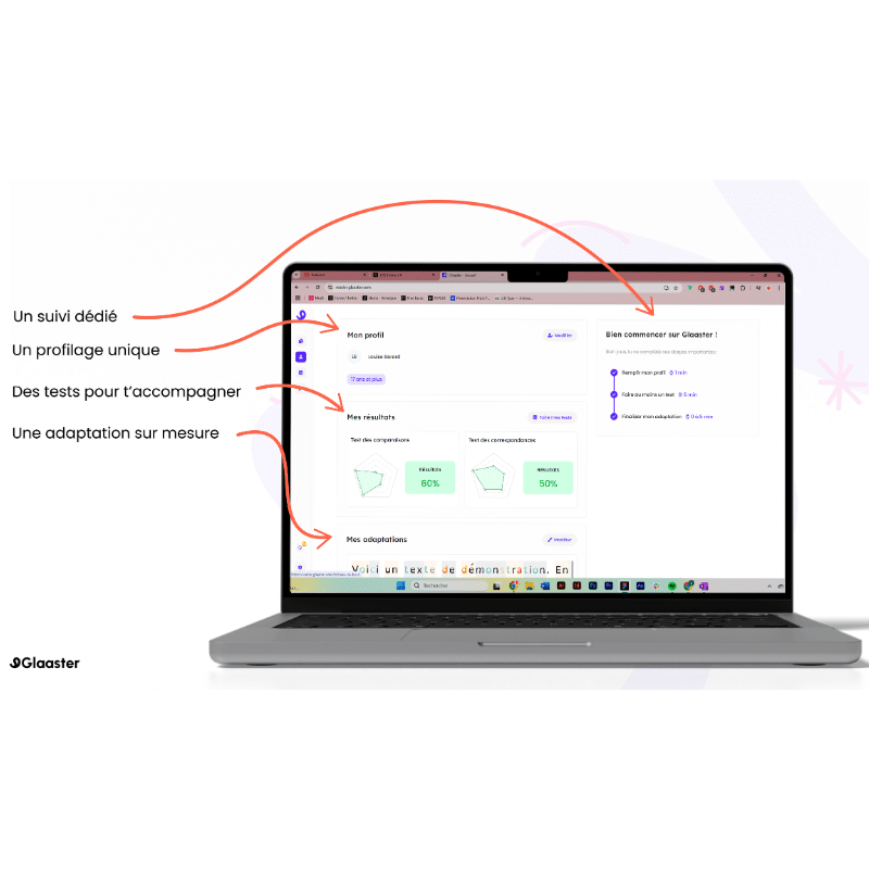 Avantages de l'application Glaaster