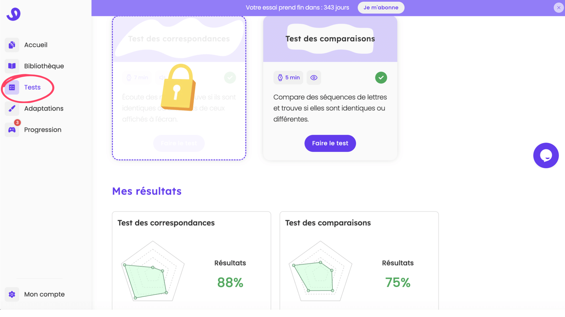Réaliser des tests dans Glaaster